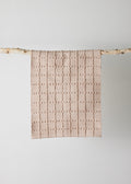 Blush Pink Plaid Hand-Loomed Cotton Bobble Mat