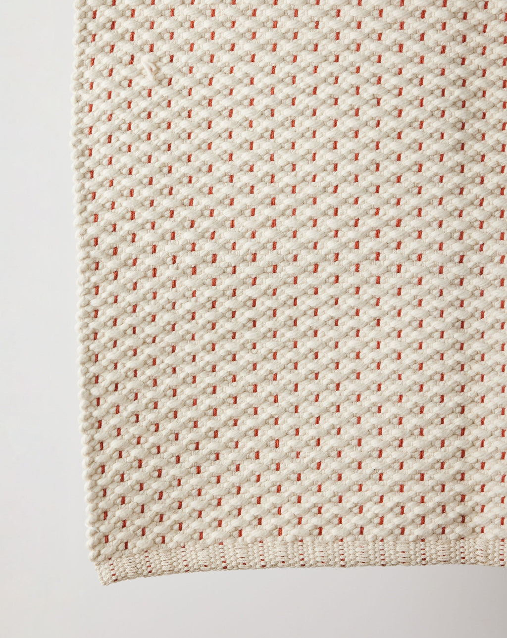 Terracotta Luxe Hand-Loomed Cotton Twill Mat
