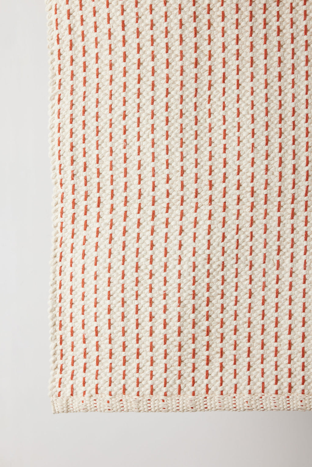 Terracotta Luxe Hand-Loomed Cotton Twill Mat