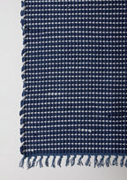 Riverweave Navy Blue Hand-Loomed Cotton Mat