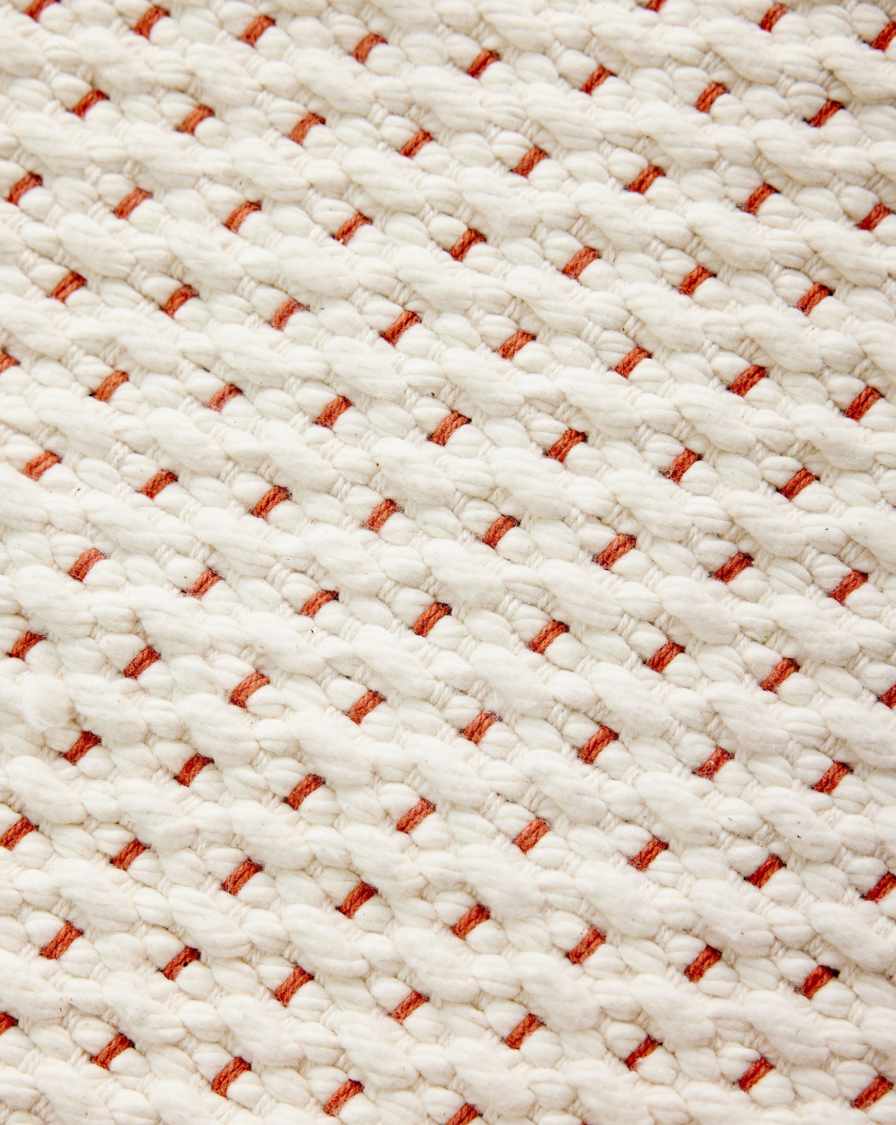 Terracotta Luxe Hand-Loomed Cotton Twill Mat