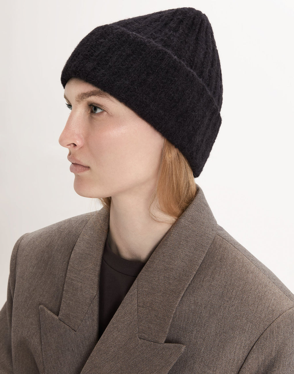 Alpaca Chunky Wool Rib Beanie