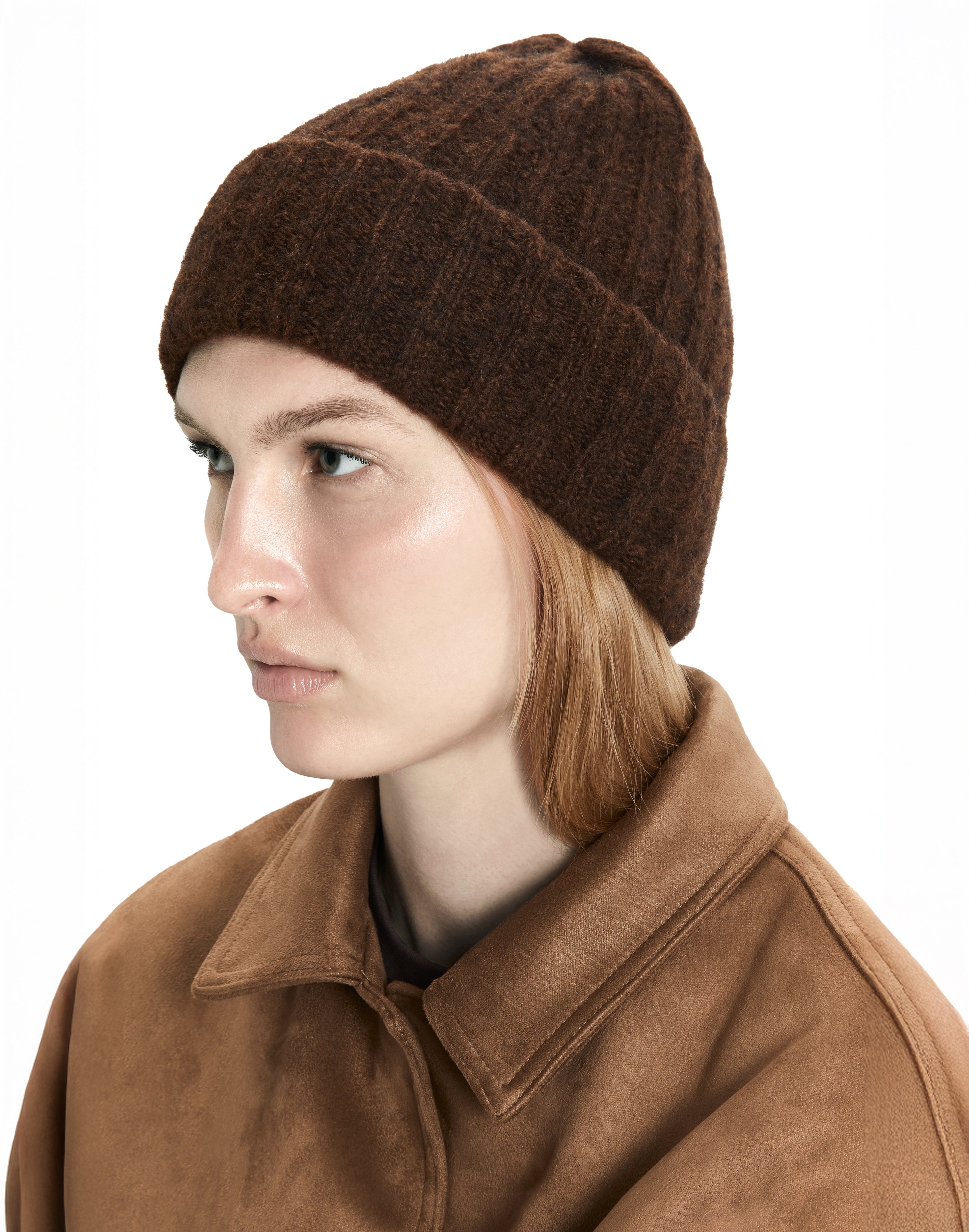 Alpaca Chunky Wool Rib Beanie