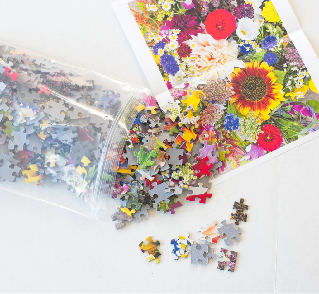 Boxcar Flower Farm Puzzle by DeAnna Tibbs – 500-Piece Floral Art