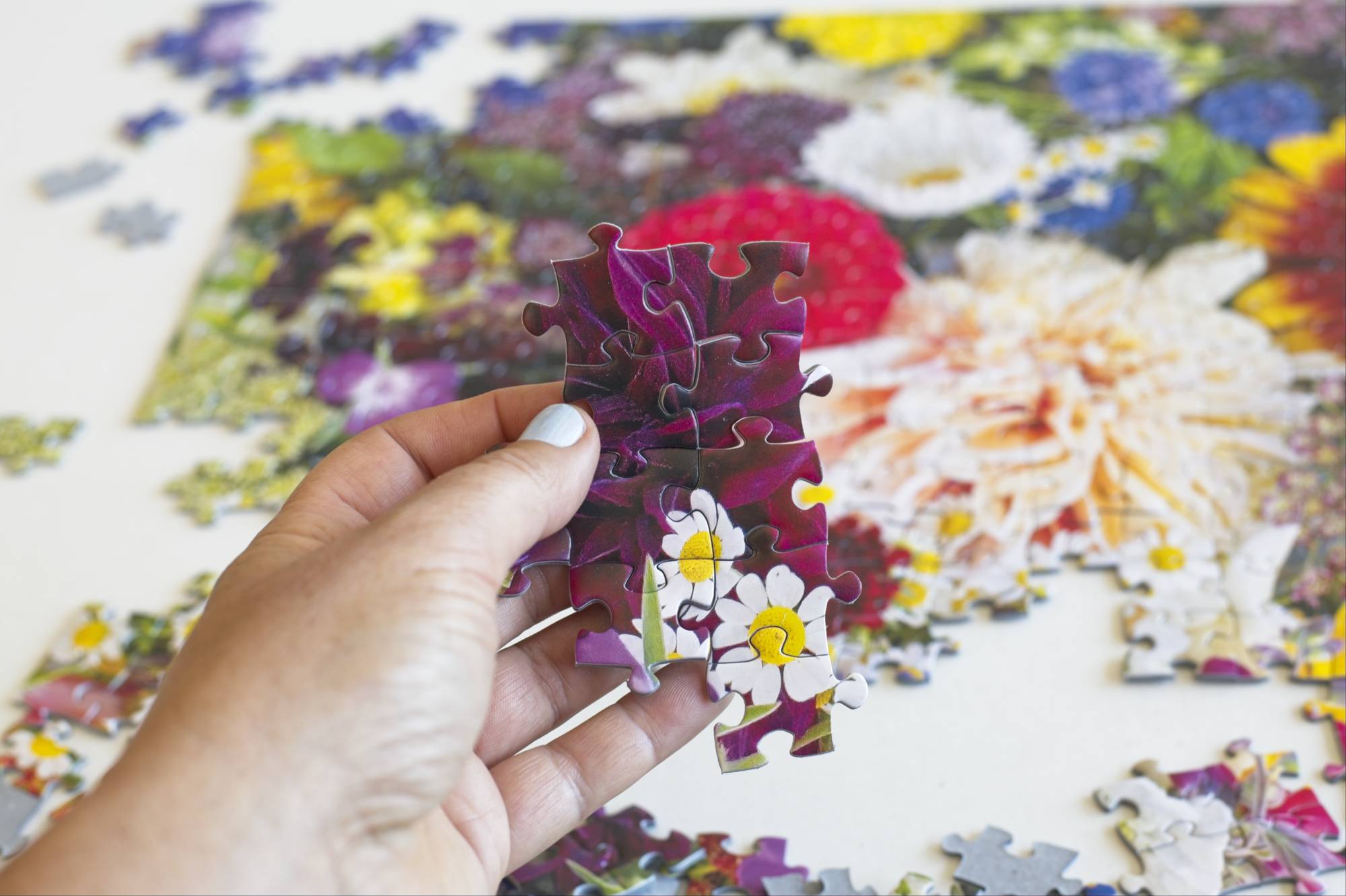 Boxcar Flower Farm Puzzle by DeAnna Tibbs – 500-Piece Floral Art