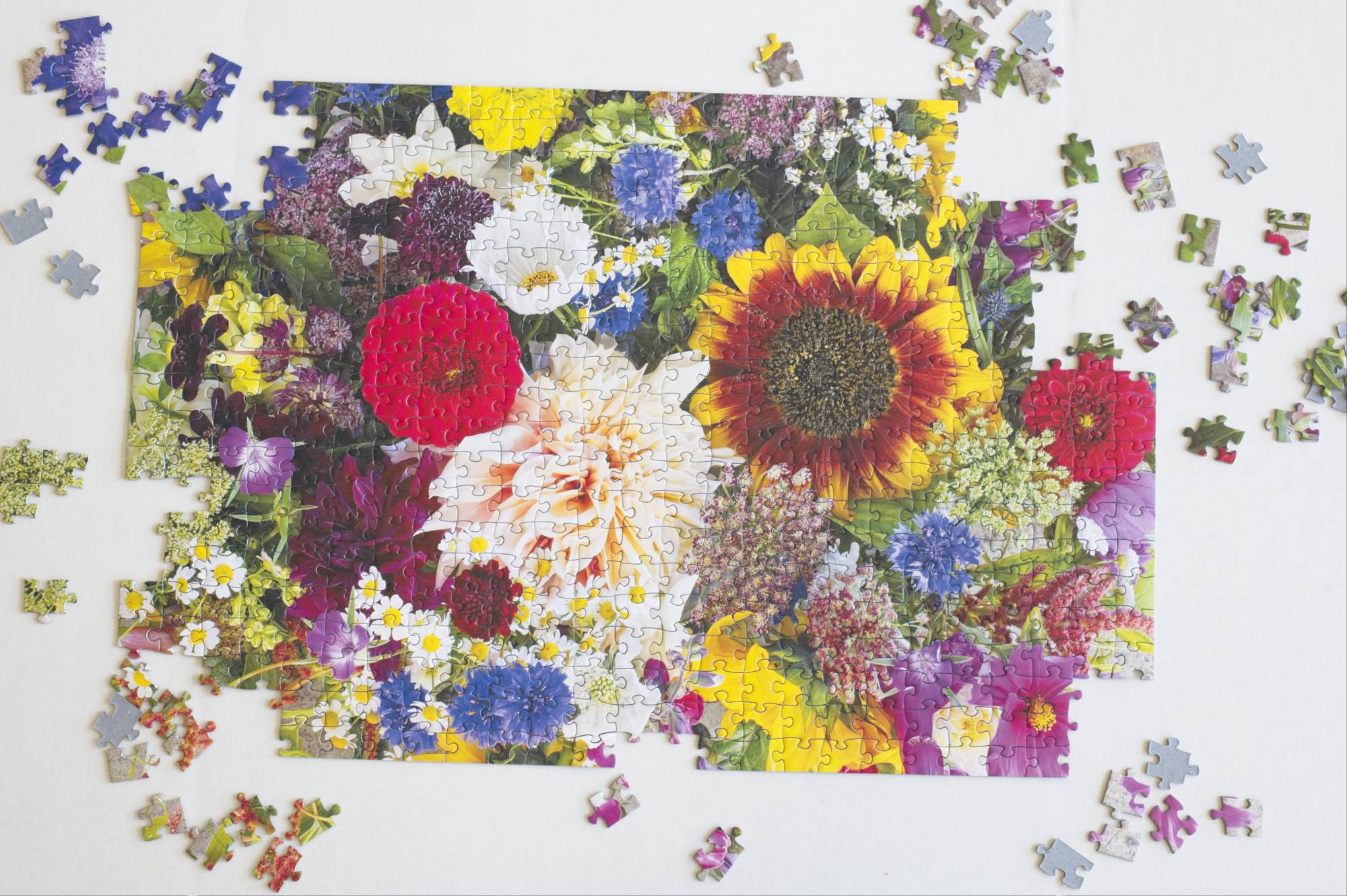 Boxcar Flower Farm Puzzle by DeAnna Tibbs – 500-Piece Floral Art