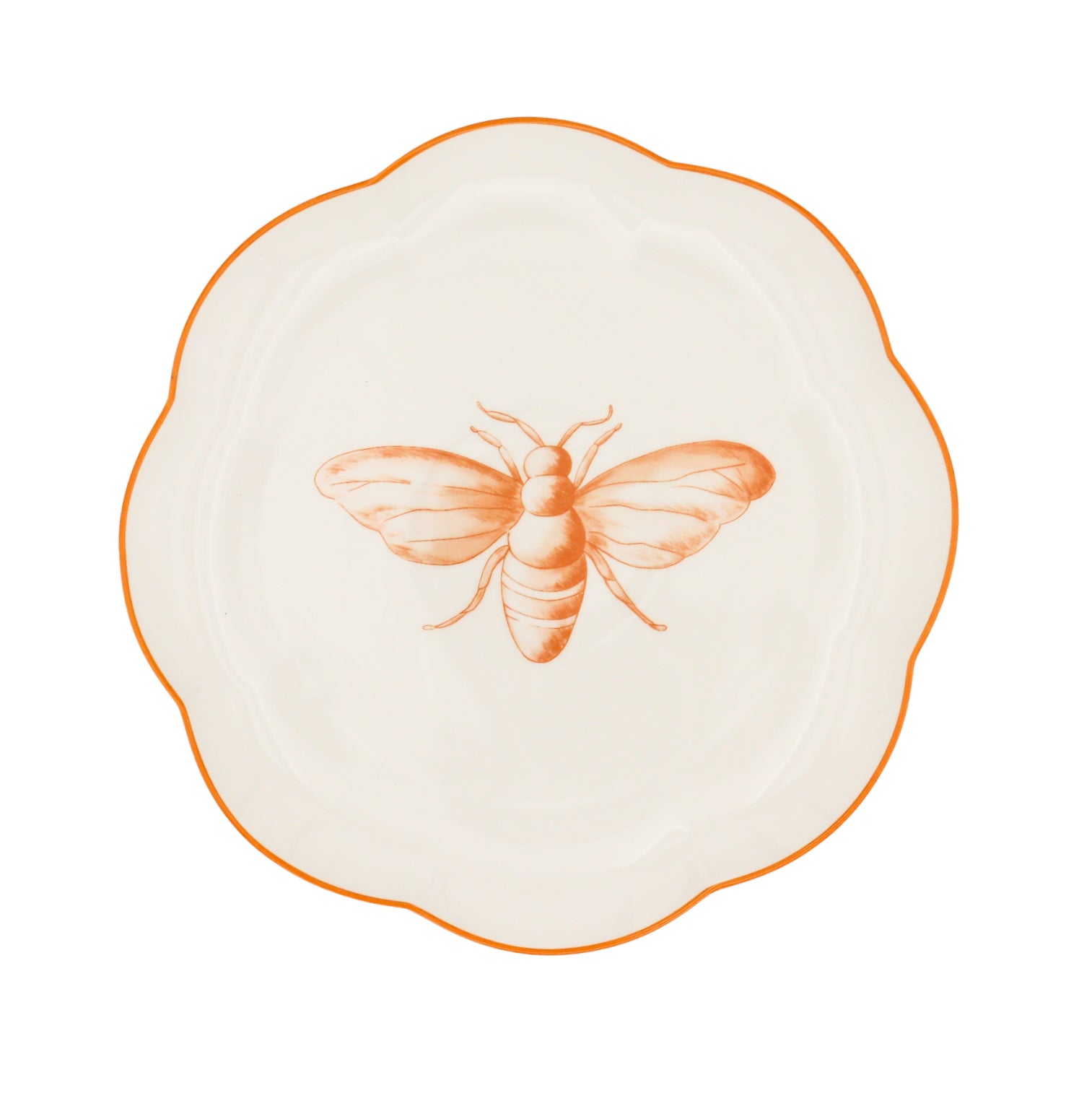 Bumble Homecoming Scalloped Starter Plate - Set of 4 (+1 Bonus Plate)