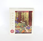 Golden Beams in Redwoods Puzzle – 1000 Pieces of California Forest Art by Hilary Williams