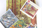 Golden Beams in Redwoods Puzzle – 1000 Pieces of California Forest Art by Hilary Williams