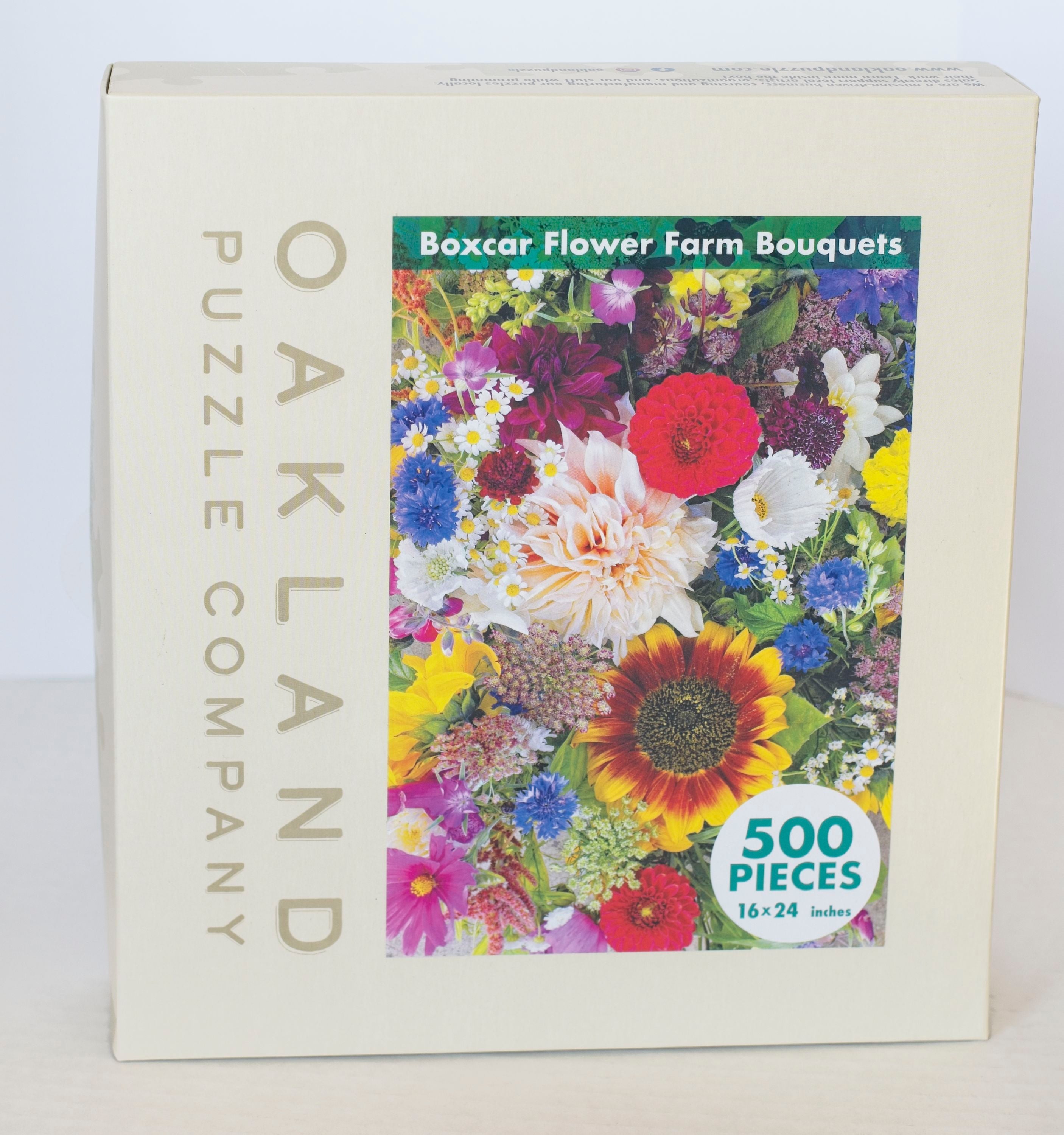 Boxcar Flower Farm Puzzle by DeAnna Tibbs – 500-Piece Floral Art