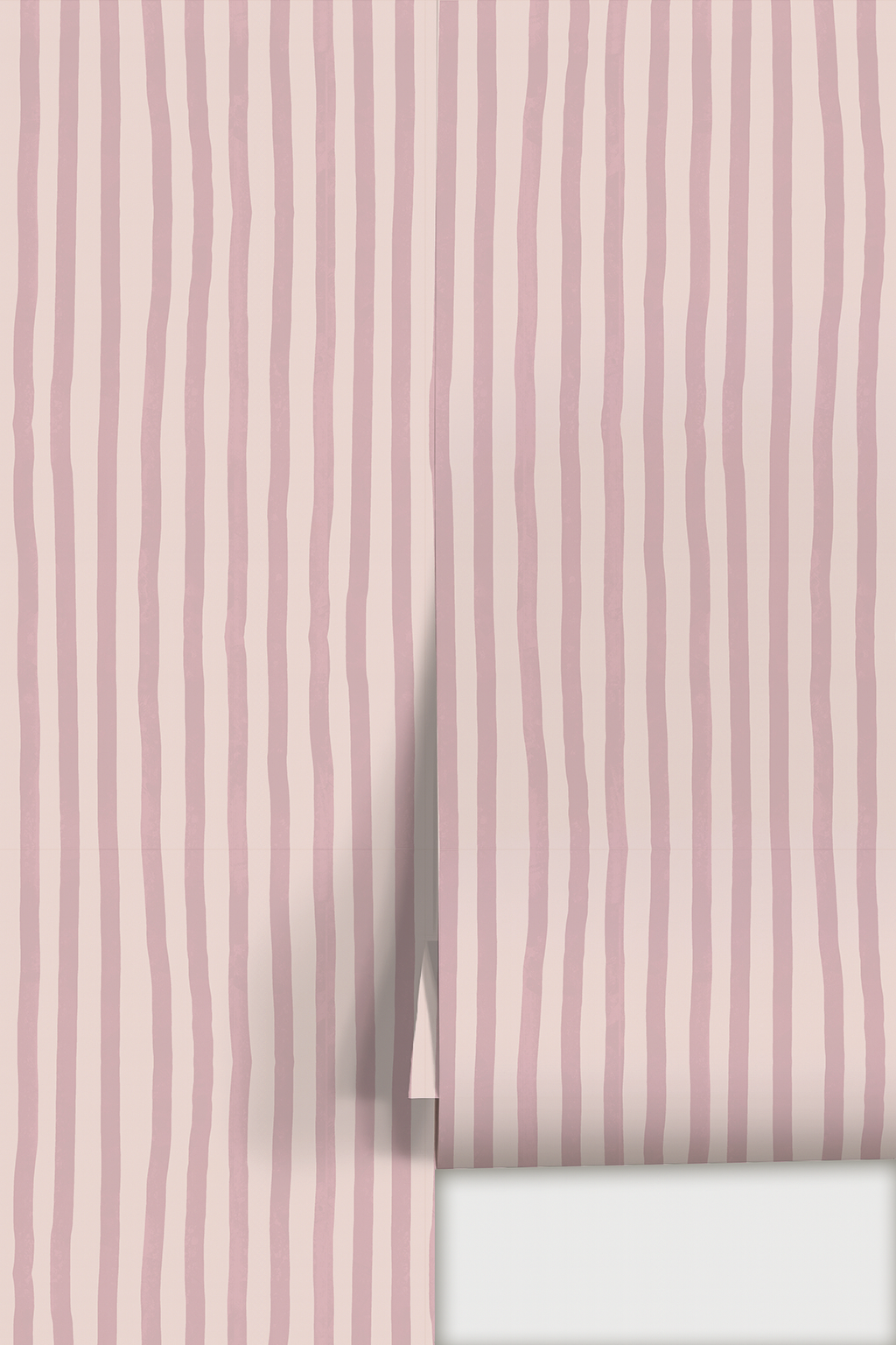 Dolce Stripe Wallpaper, primrose pink