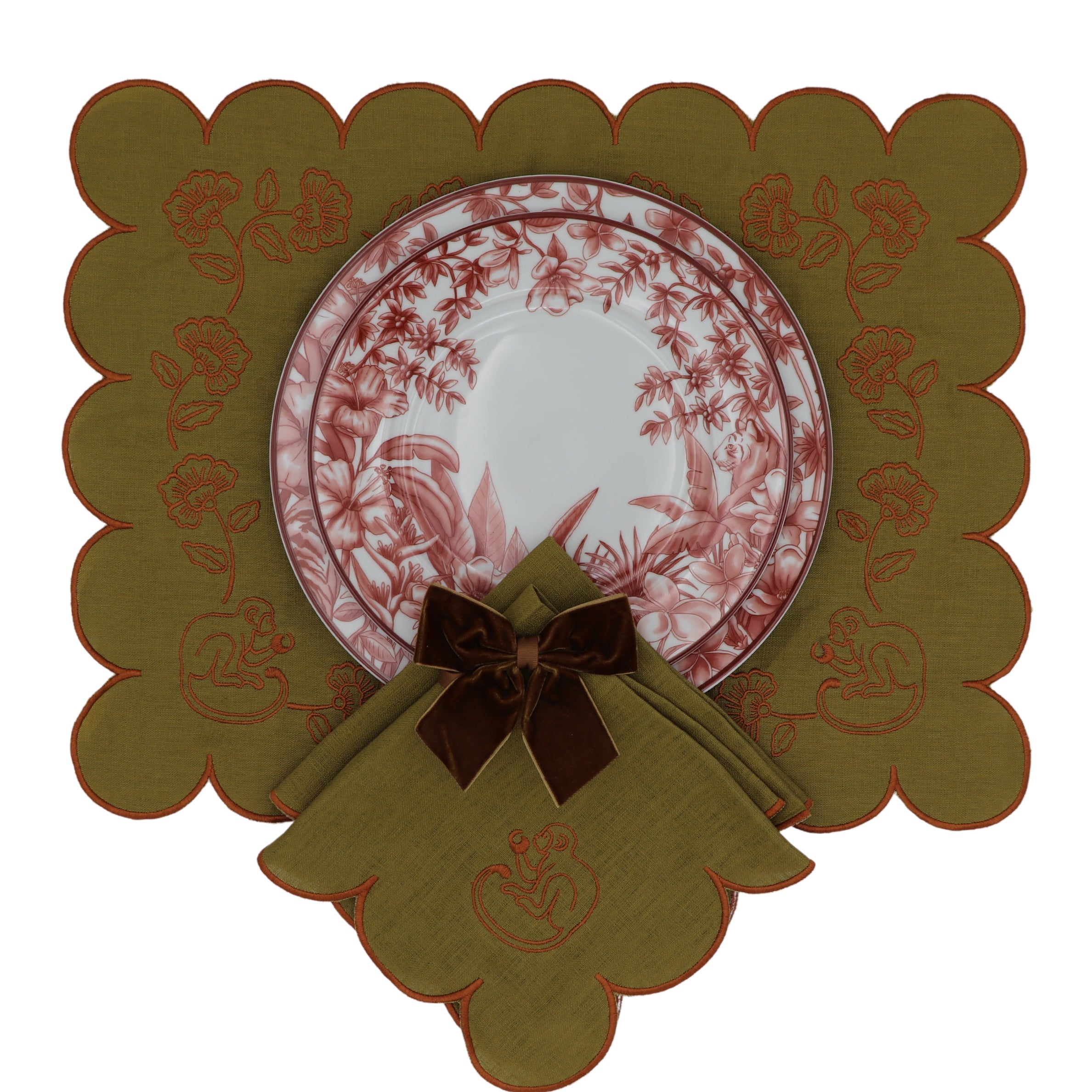 Earthen Pine Napkin - Set of 4