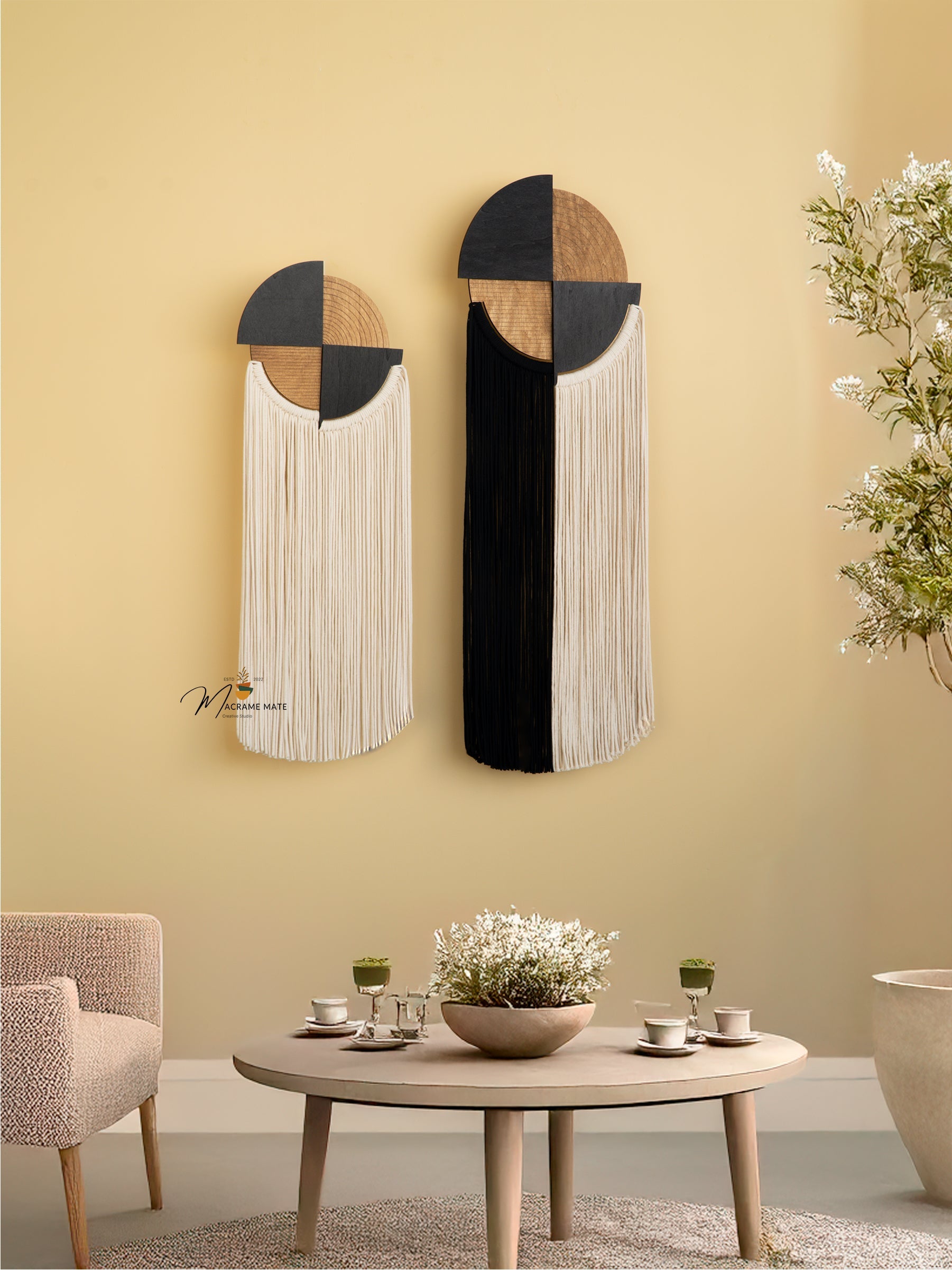 Fathom Macrame Fiber Wall Art (Y39)