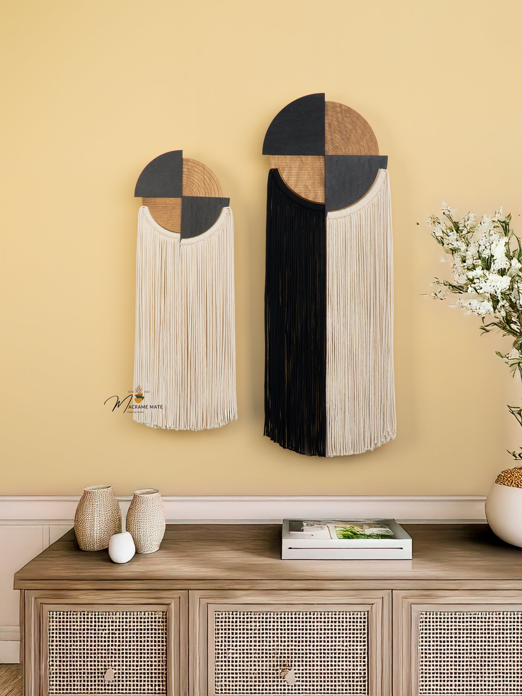 Fathom Macrame Fiber Wall Art (Y39)