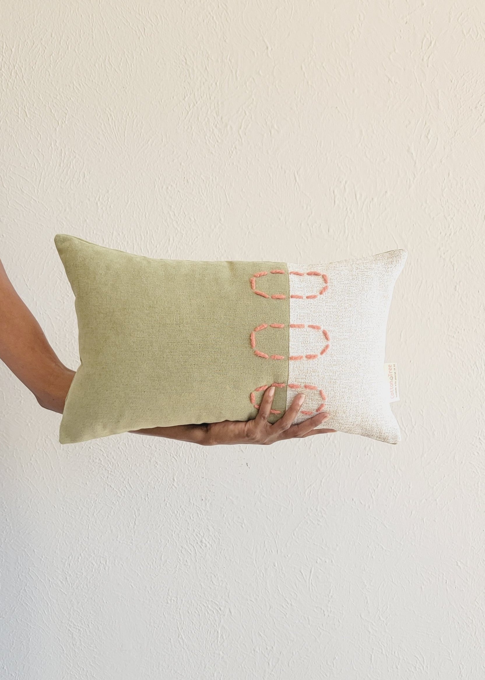 Landscapes Block Throw Pillow