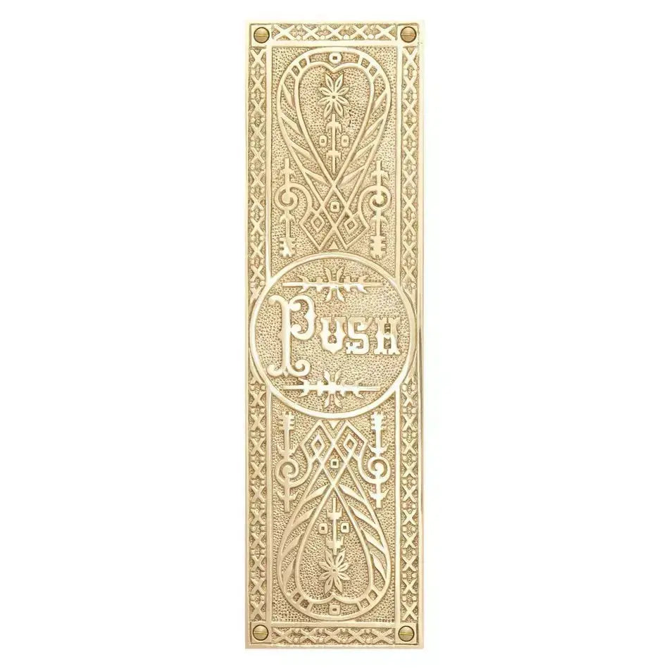 Elegant Mid-Century Modern Door Push Plate