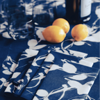 Porto Print in Indigo Tablecloth