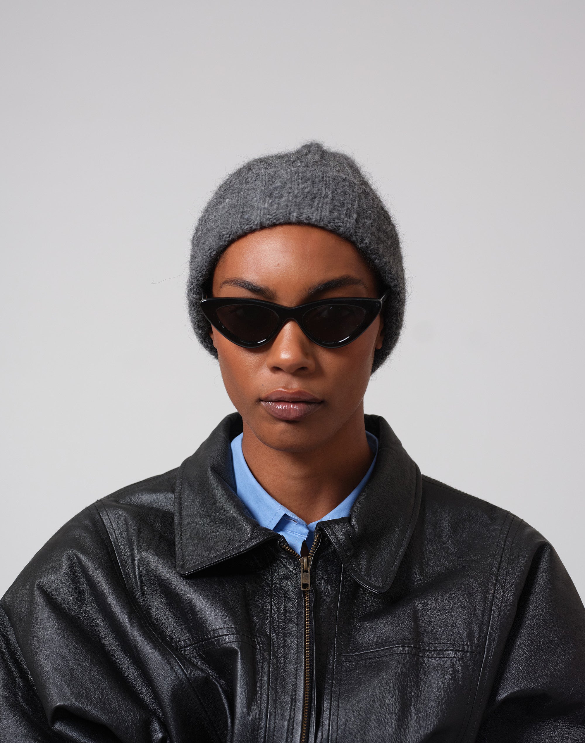 Alpaca Chunky Wool Rib Beanie