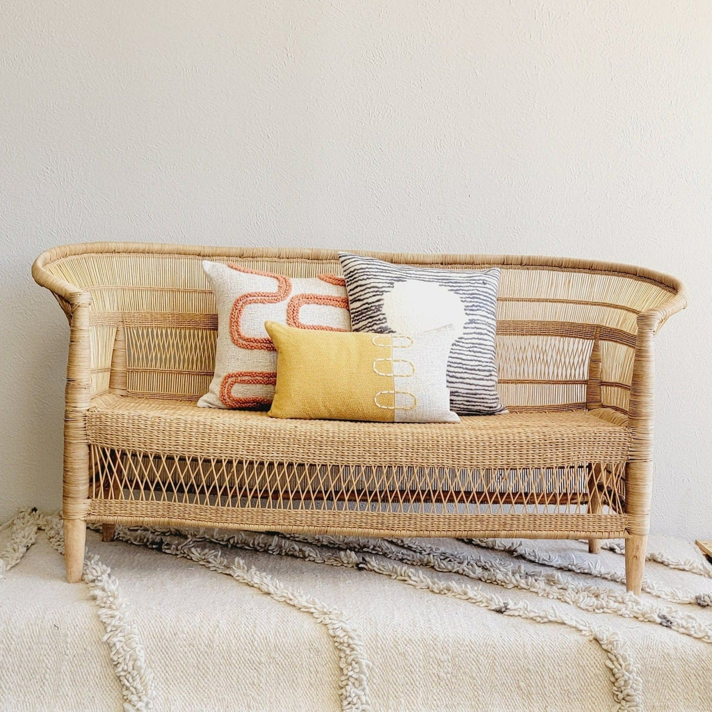 Landscapes Block Throw Pillow