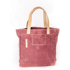 Mauve Wax Canvas Tote Bag - The Rebel Gal