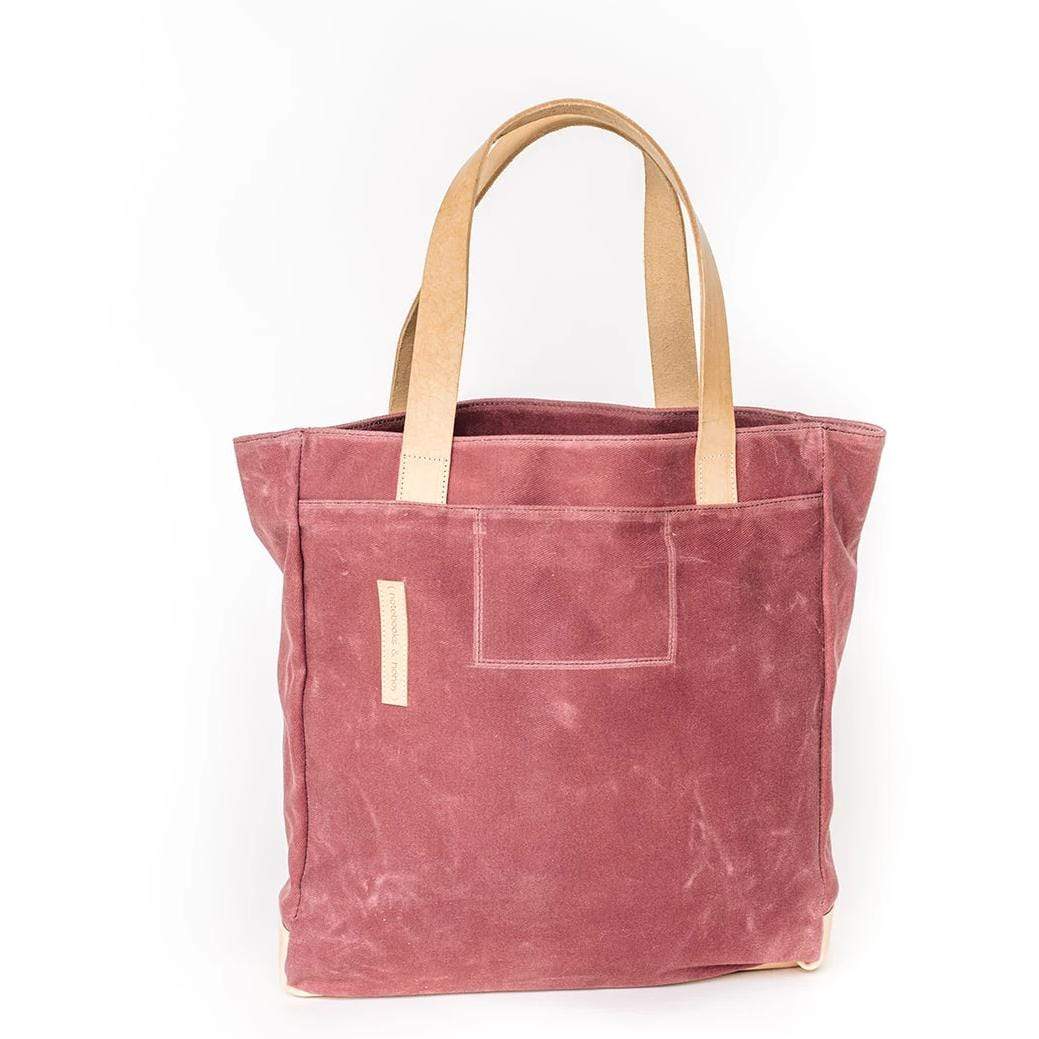 Mauve Wax Canvas Tote Bag - The Rebel Gal