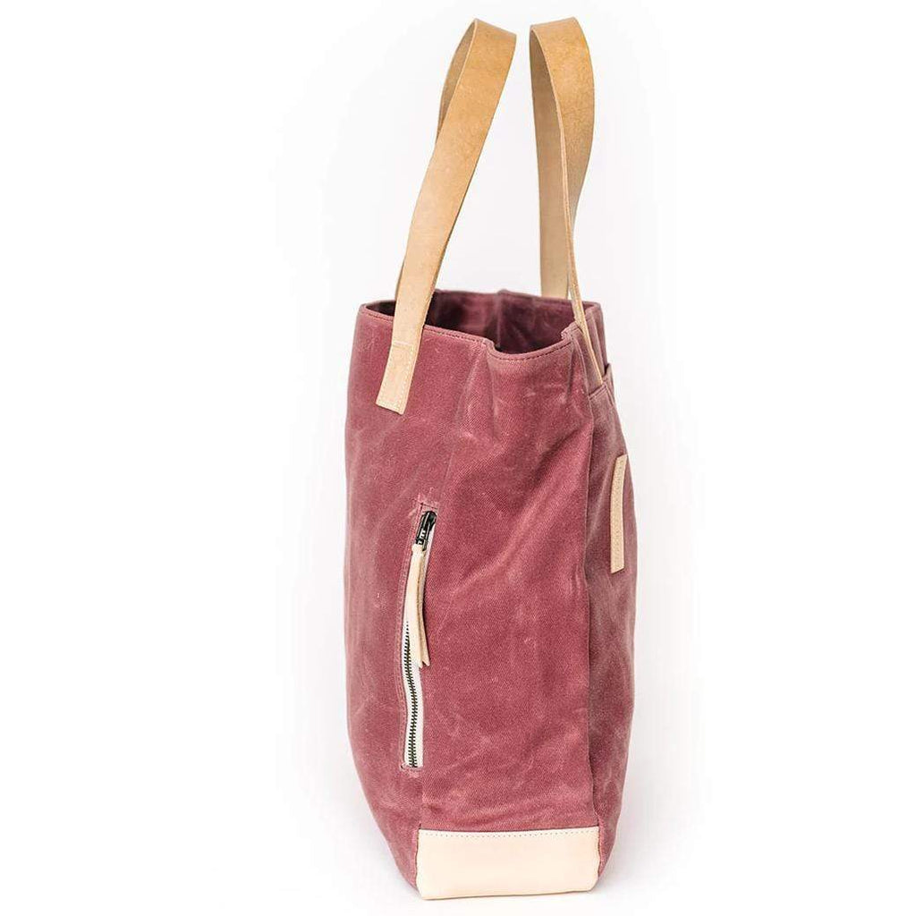 Mauve Wax Canvas Tote Bag - The Rebel Gal