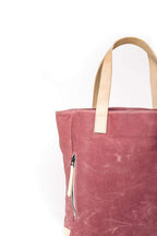 Mauve Wax Canvas Tote Bag - The Rebel Gal