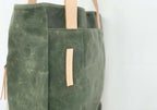 Olive Wax Canvas Tote Bag - The Wild One
