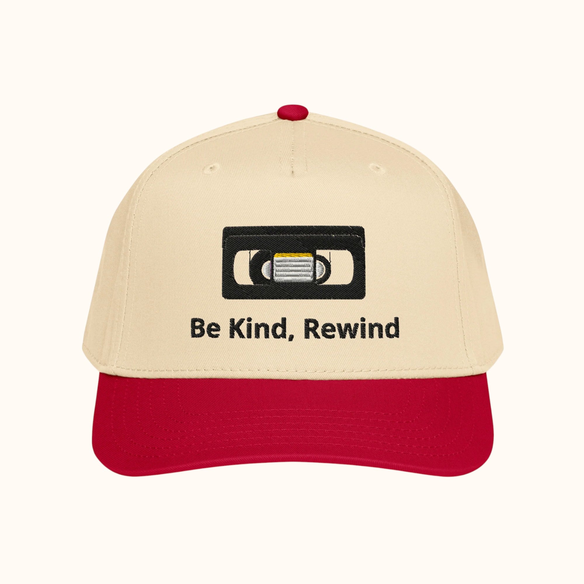 "Be Kind, Rewind" Embroidered 5 Panel Cap