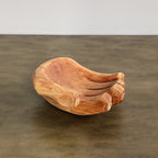 Cupped Hand Natural Eucalyptus Wood Bowl Sculpture
