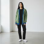 Gridline Knit Cardigan